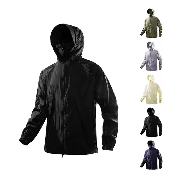 2025 Summer New High-Quality Skin Jacket, Breathable, UV-Protective, Ice Silk Fishing Sunscreen Jacket for Men and Women Couples