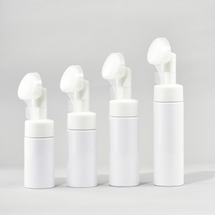 Foam Bottle in stock 100-185ml Moose Foaming Bottle White Transparent PET Cosmetic Bottles Empty Bottles