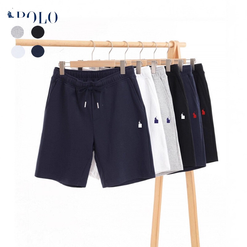 Summer New Style Rl Shorts Men's Five-Point Pants Polo Embroidered Pony Sweatpants Casual Beach Sports Pants