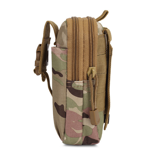 MOLLE multifunctional running mountaineering camouflage waterproof outdoor sports tactical mobile phone hanging bag waist bag men's wholesale