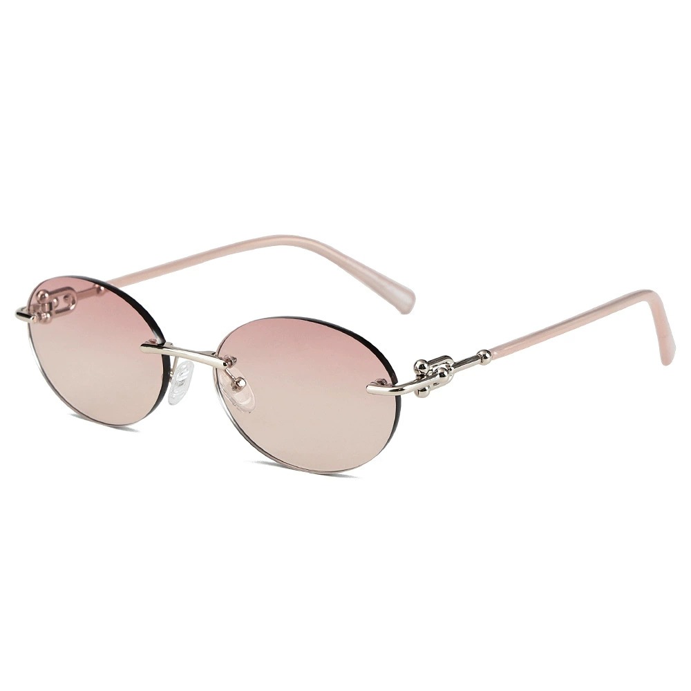 Europäische 5A- und hochwertige amerikanische rahmenlose Sonnenbrille für Damen, modisch, exklusiv, hochwertig, UV-Schutz, ideal für den Urlaub_voghion.com