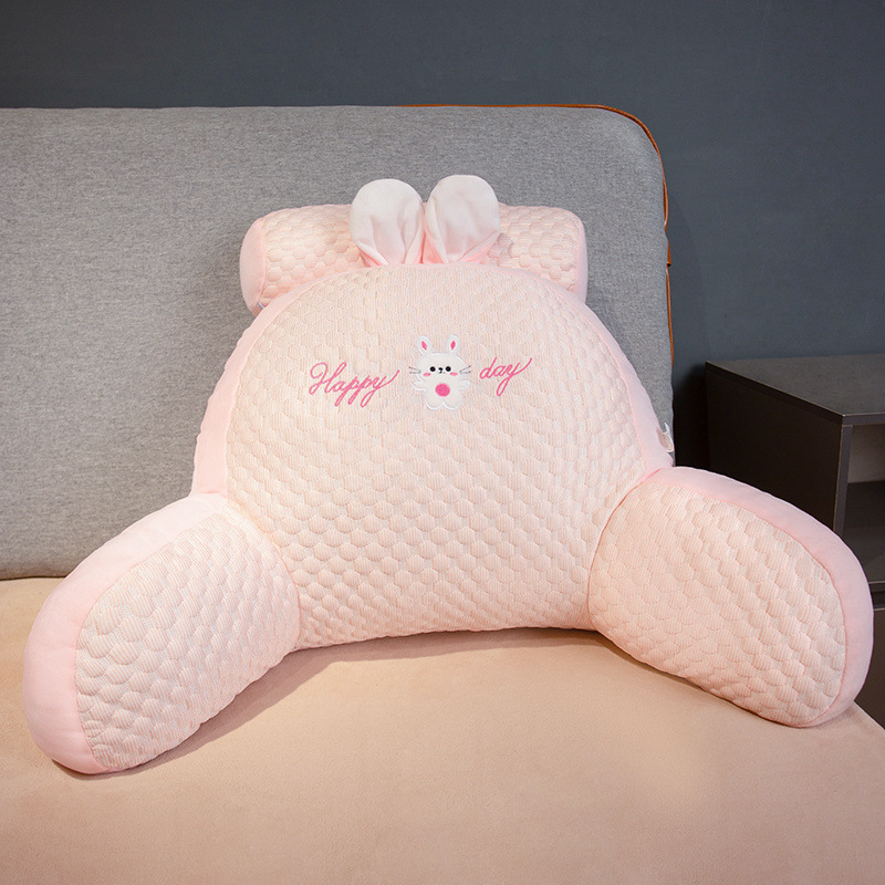 Bingdoudou ベッドサイド大型クッション ソフトベッドクッション 大型背もたれクッション枕 女の子用睡眠ソファ 腰保護寮|undefined