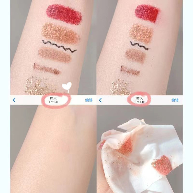 Toallitas de desmaquillaje de aminoácidos blancos gordos suaves y profundas para limpieza facial, ojos y labios 3 - en - 1 líquido de desmaquillaje portátil y independiente