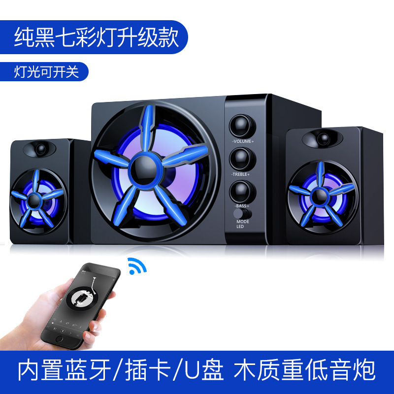 国境を越えたSADAセダD-215コンピューターデスクトップスピーカーノートパソコン携帯電話2.1サブウーファーデスクトップ卸売|undefined