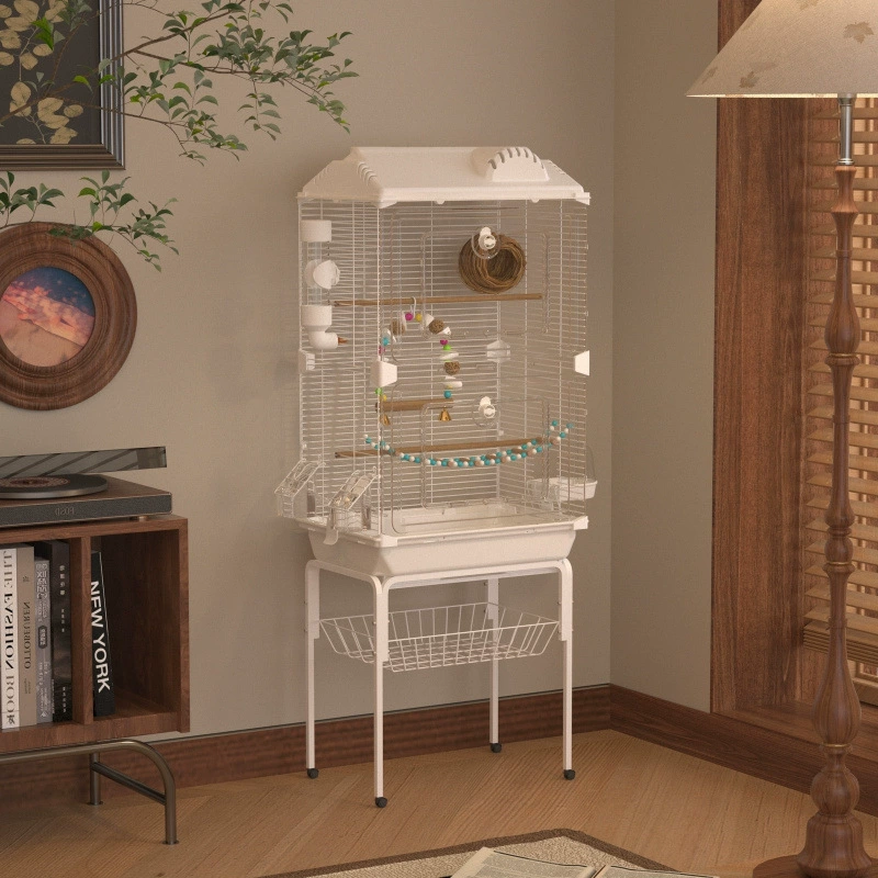 Высокая прозрачная клетка для птиц, клетка для попугая, клетка для кожи тигра, пион Xuanfeng, большая домашняя вилла