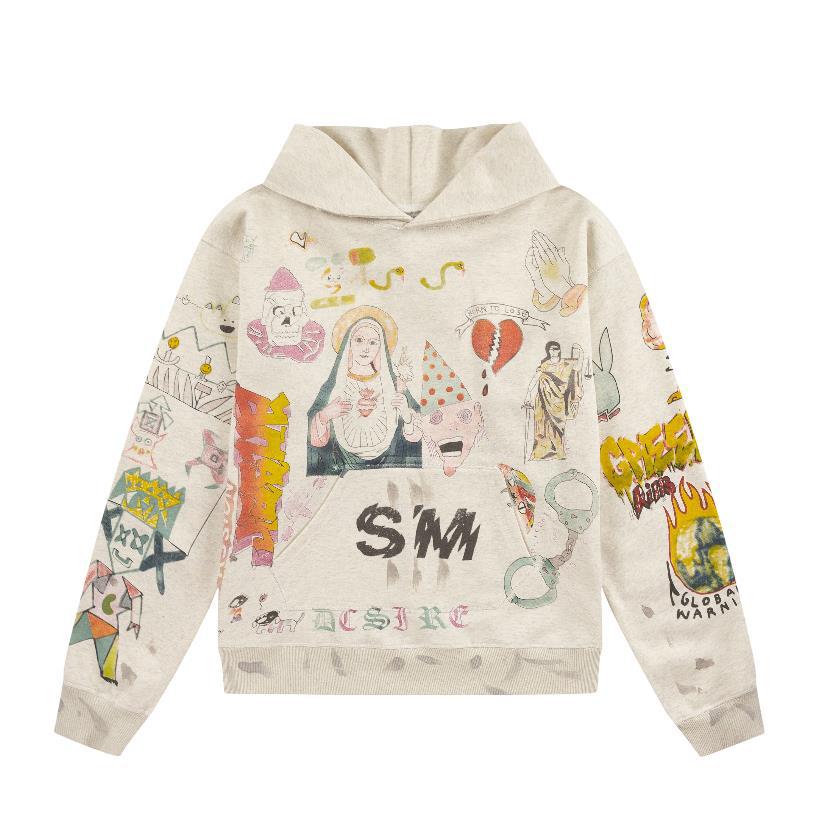 Felpa unisex vintage washed con stampa scheletro e strass_voghion.com