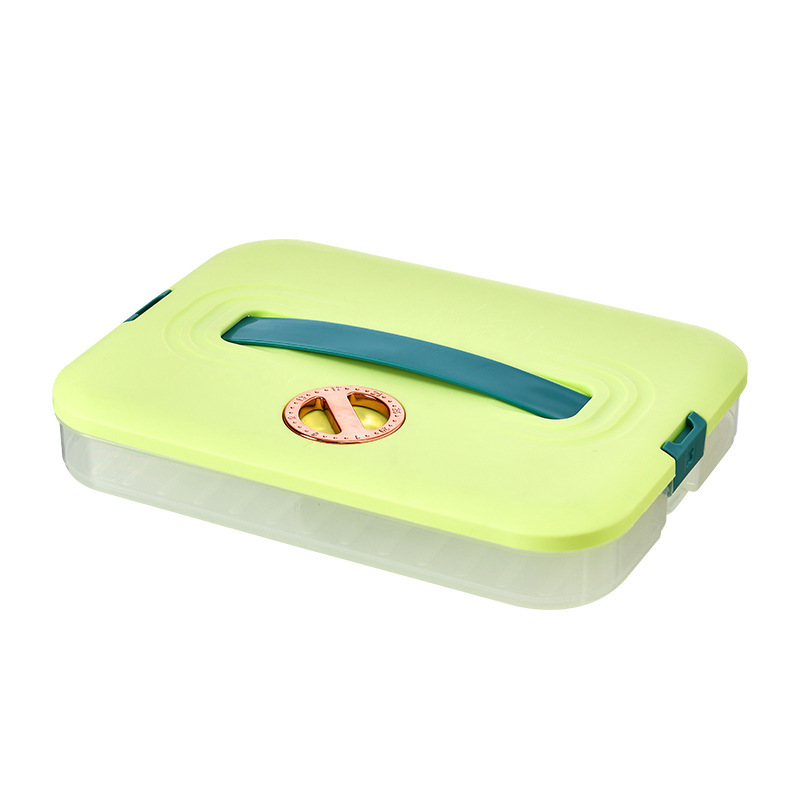 Caja de bola de masa frigorífico de grado alimenticio para el hogar, especial sellado y mantenimiento fresco, caja de almacenamiento de alimentos multicapa congelada rápidamente