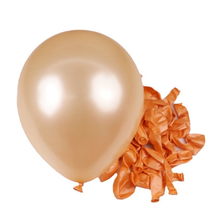 Popular champán oro redondo globo de látex boda decoración de la habitación suministros fiesta de cumpleaños centro comercial actividad diseño