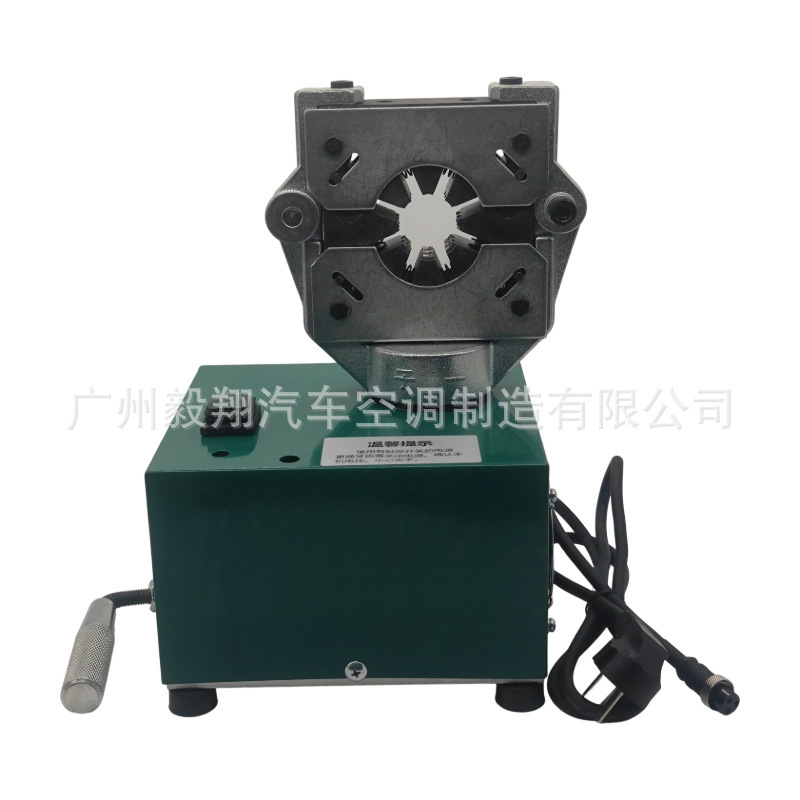 220-Volt Small Electric Hydraulic Pipe Press, Single Mold, Can Press 17Mm-30Mm Hoses, Power 300 Watts
