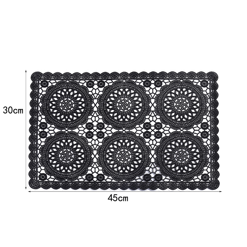 Amazonas aire chino hueco almohadilla de comedor rectangular retro fácil de limpiar almohadilla de comedor occidental antideslizante impermeable almohadilla aislante térmica