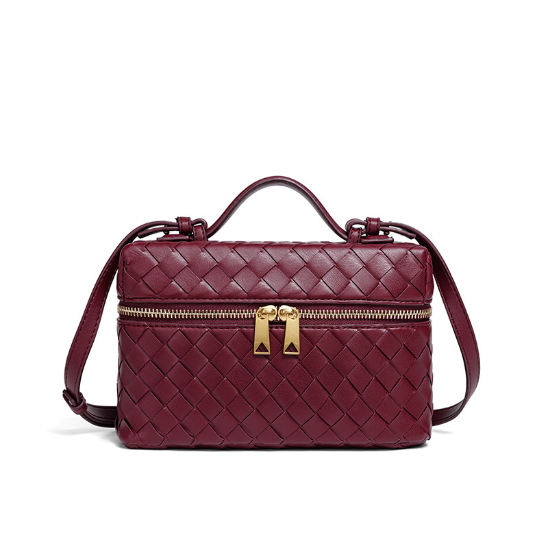 Amazon Cross-border Fashion Lunch Box Bag Handmade New Zipper Bag Fashionable Shoulder Portable Crossbody Bag