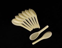Yaokang disposable spoon plastic household commercial dessert spoon packaged takeaway rice spoon spoon spoon