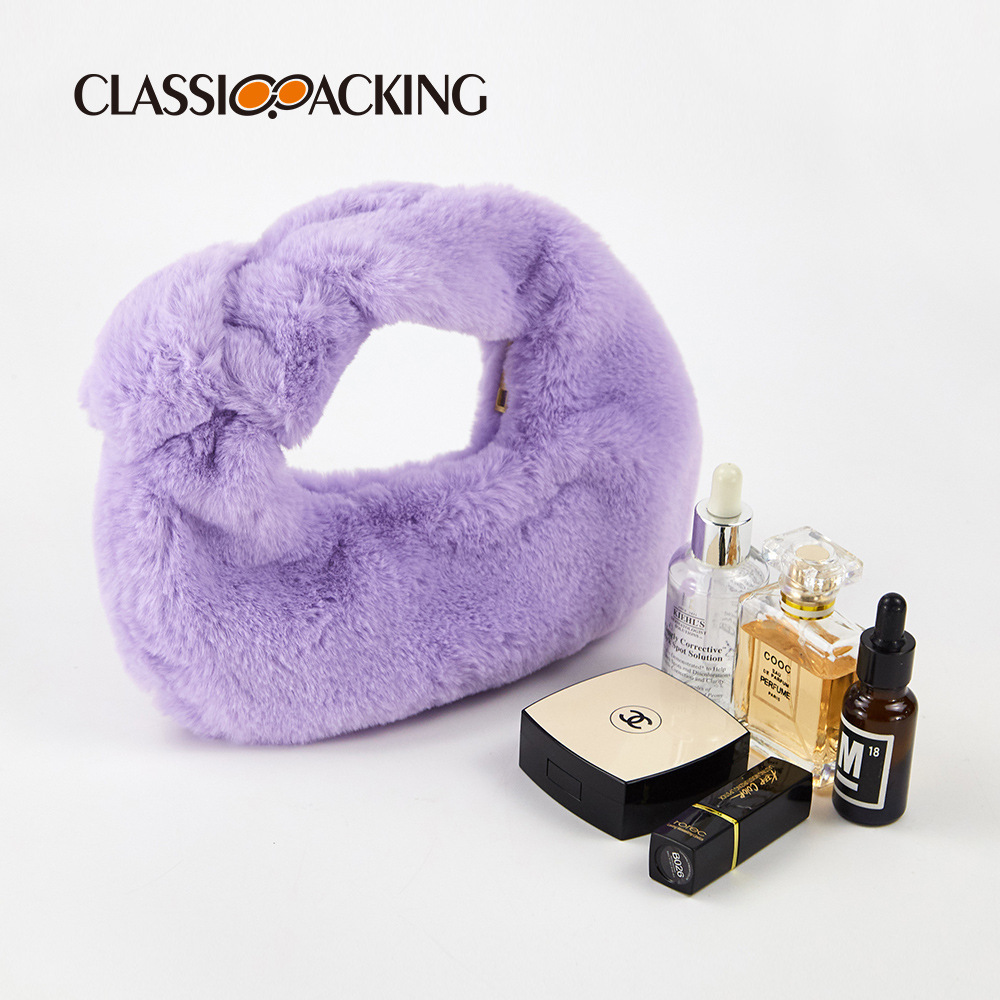 Bolsos de mujer al por mayor de fábrica 2025 otoño e invierno nuevo estilo bolso de felpa bolso de piel sintética bolso de lana simple in