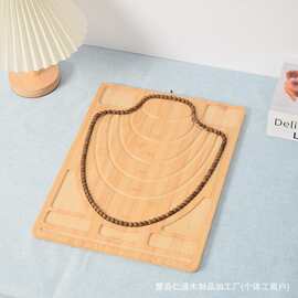 竹制串珠木板diy手串设计盘刻度板木质展示串珠板珠宝项链设计盘