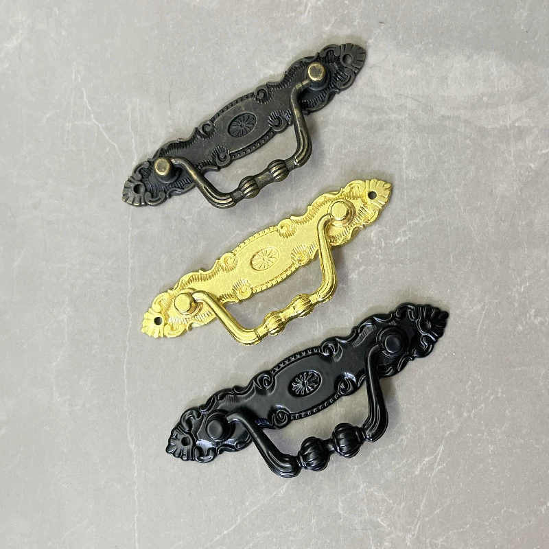 Прямая поставка с фабрики, ручка лотка из цинкового сплава, дверная ручка шкафа, деревянная ручка коробки, мебельная фурнитура