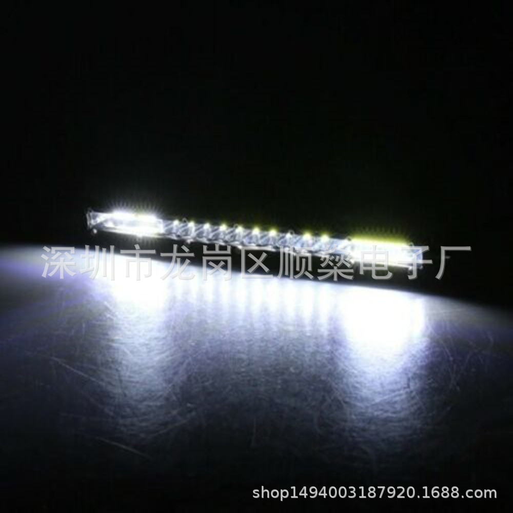 Car LED work light thin small single row 10 inch 90W hybrid light truck off-road vehicle light Middle Net Light