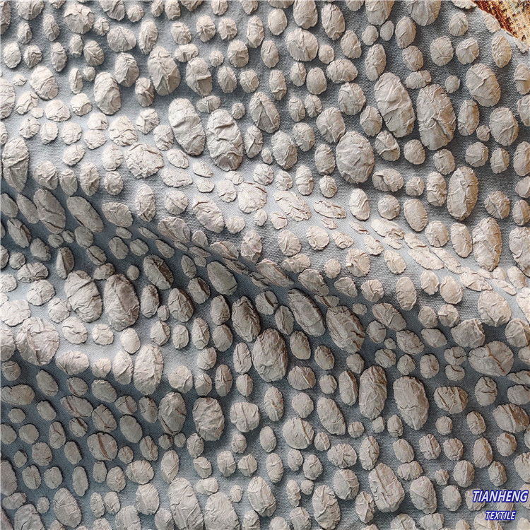 现货泡泡石头花提花   时装女装套装连衣裙短裙舞台服饰面料批发