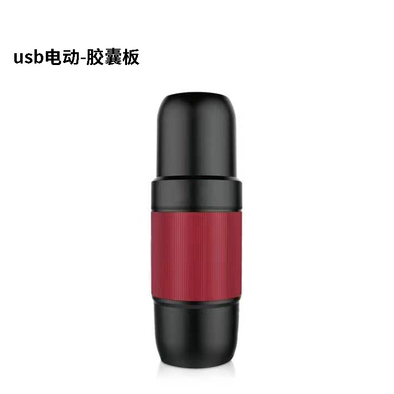 Presión de mano portátil máquina de espresso italiano deportes al aire libre taza de café eléctrica olla en polvo cafetera portátil