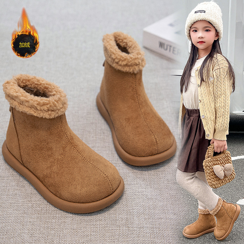 Botas de algodón para niñas invierno 2025 nuevas botas de nieve para niños botas de lana cálidas gruesas botas cortas botas de lana más botas de lana image 5