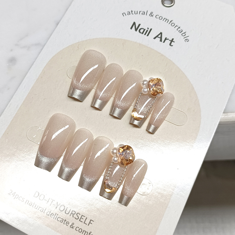 Xiaohongshu Douyin parche de arte de uñas caliente fototerapia para usar uñas de diez piezas