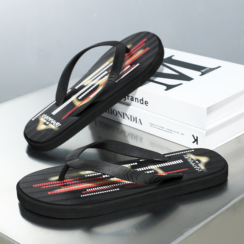 Venta directa de fábrica, chanclas, nuevos hombres, verano, simples, antideslizantes al aire libre, sandalias planas al aire libre, una pieza