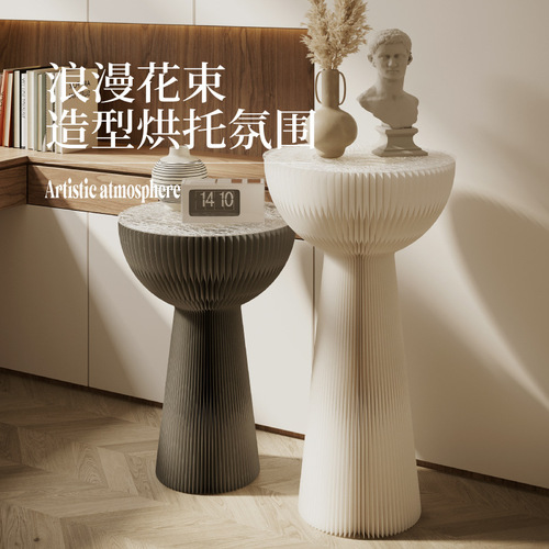 Eighteen paper side table, small coffee table, round table, corner table, simple sofa, side cabinet, light luxury living room, bedroom, bedside, modern mobile