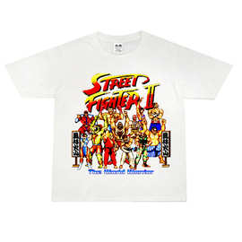 街头霸王复古街机插画卡通个性创意印花纯棉休闲短袖T恤宽松男款