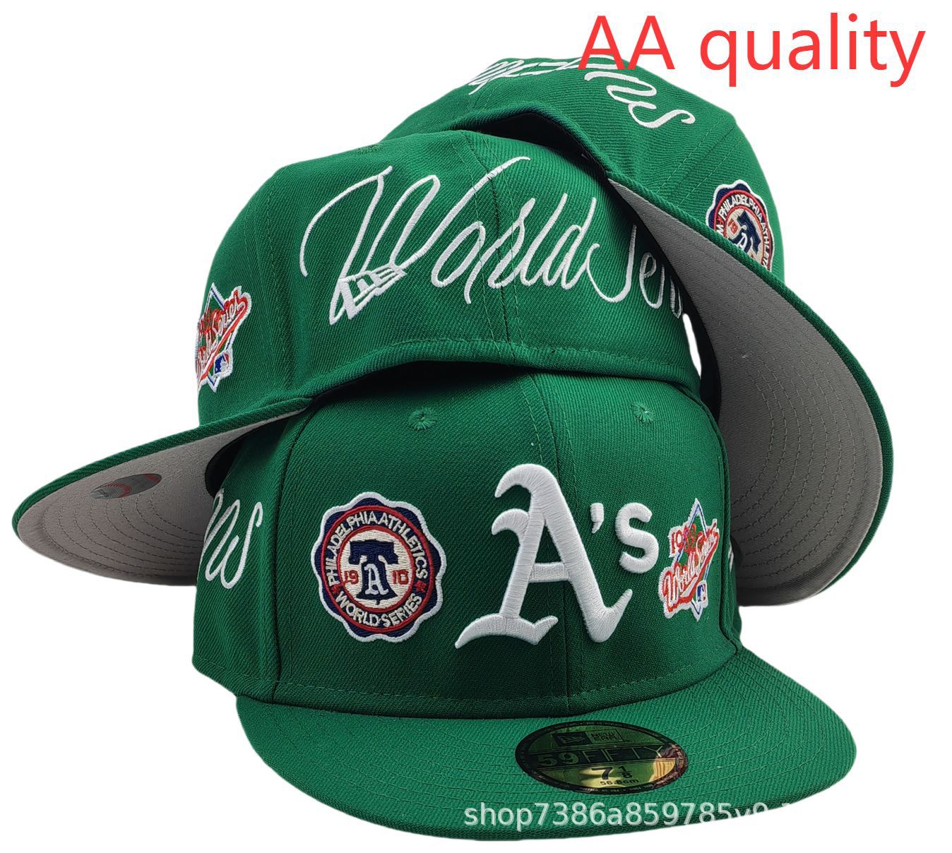 2025 nueva venta caliente exportación transfronteriza MLB gorra de béisbol AA patrón ala plana tamaño de moda sombrero de ala plana