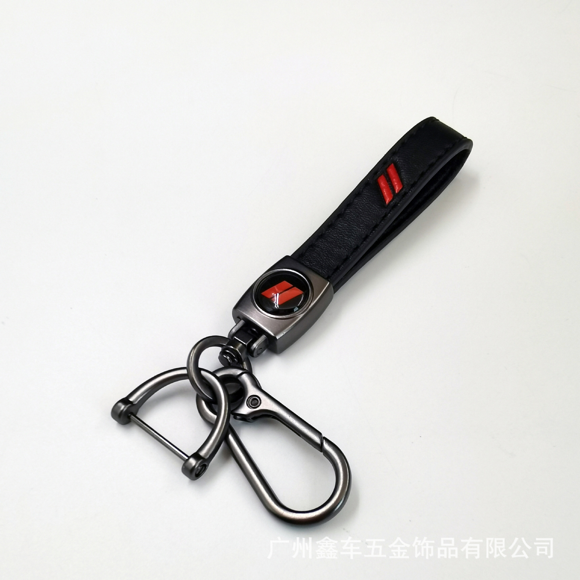 Keychain de piel de cordero transfronteriza logotipo de automóvil llavero de negocios hombre llavero colgante fábrica al por mayor