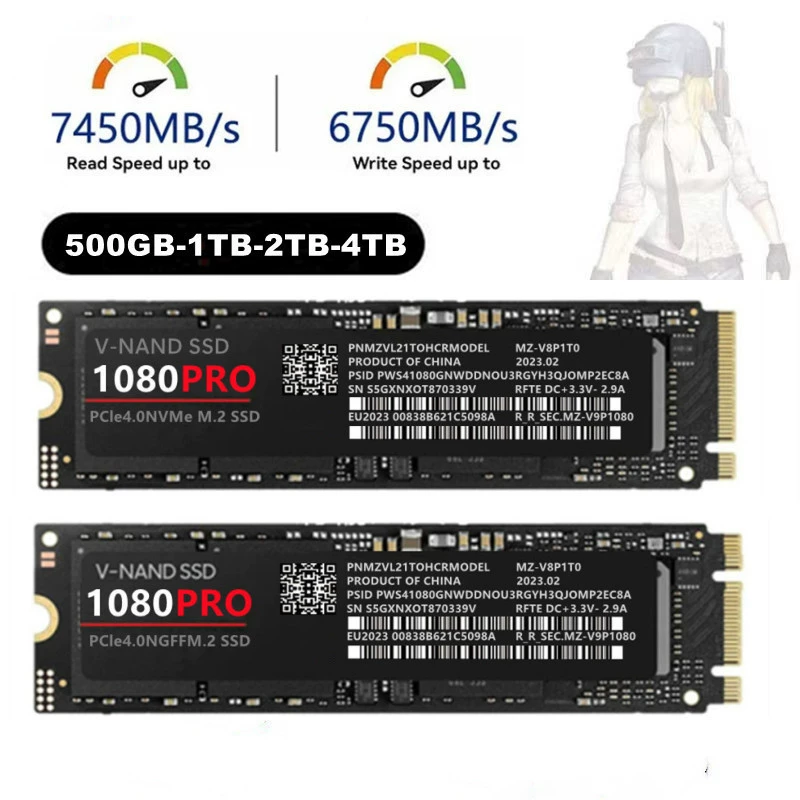 Кросс-бортовой встроенный компьютер 1080pro M.2 SSD 1ТБ2ТБ 4ТБ PCIe 4.0 NVMe