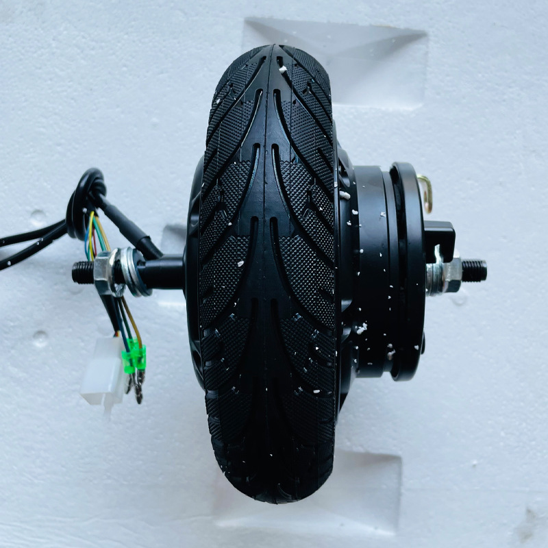 Motor de coche eléctrico de 8 pulgadas de neumático sólido freno de tambor 24v36v350w scooter de bicicleta de delfín motor 35C