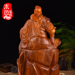OQ5M看书关公摆件木雕关公像武财神关羽夜读春秋家居客厅玄关木工-阿里巴巴