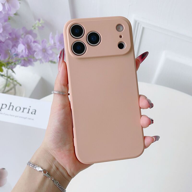适用iPhone17promax全系列魔方直边液态硅胶手机壳全包精孔手机壳|undefined