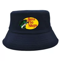 Cross Border Bass Pro Shops Сплошной цвет Печатная шляпа рыбака Уличная рыболовная Солнцезащитная шляпа Европейская и американская мода Шляпа рыбака