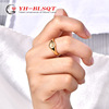 Three dimensional ring stainless steel suitable for men and women, universal accessory, European style