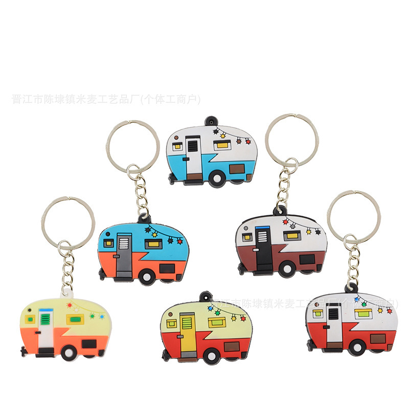 Cross-Border Cartoon Baby Bus Rv Keychain Accessories Creative Children's Reward Gift Pendant Pvc in Stock Cross-Border Cartoon Baby Bus Rv Keychain Accessories Creative Children's Reward Gift Pendant Pvc in Stock
