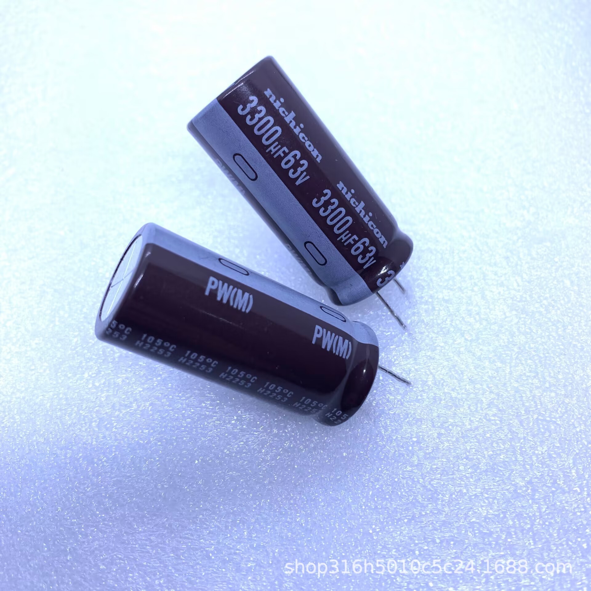 3300uF63V 18*40MM 棕色PW系列 高频低阻 长寿命品 现货nichicon