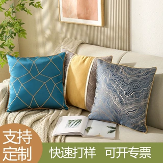 轻奢高档抱枕沙发靠垫现代风靠背垫可拆洗抱枕套板房高档客厅靠枕