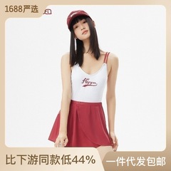 Kappa Women's Abdominal Covering Slimming 2023 New Style One-Piece Conservative Plus Size Hot Spring Swimsuit