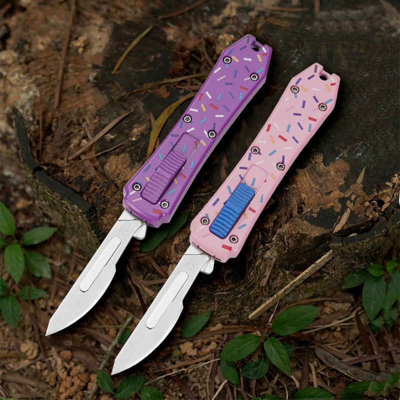 户外随身携带小刀快递开箱美工刀多功能水果刀削枝锋利小刀手工刀