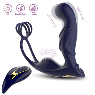 Blue Samurai Prostate Massager Male Masturbation Anal Plug Trainer Wear Sex Supplies Export