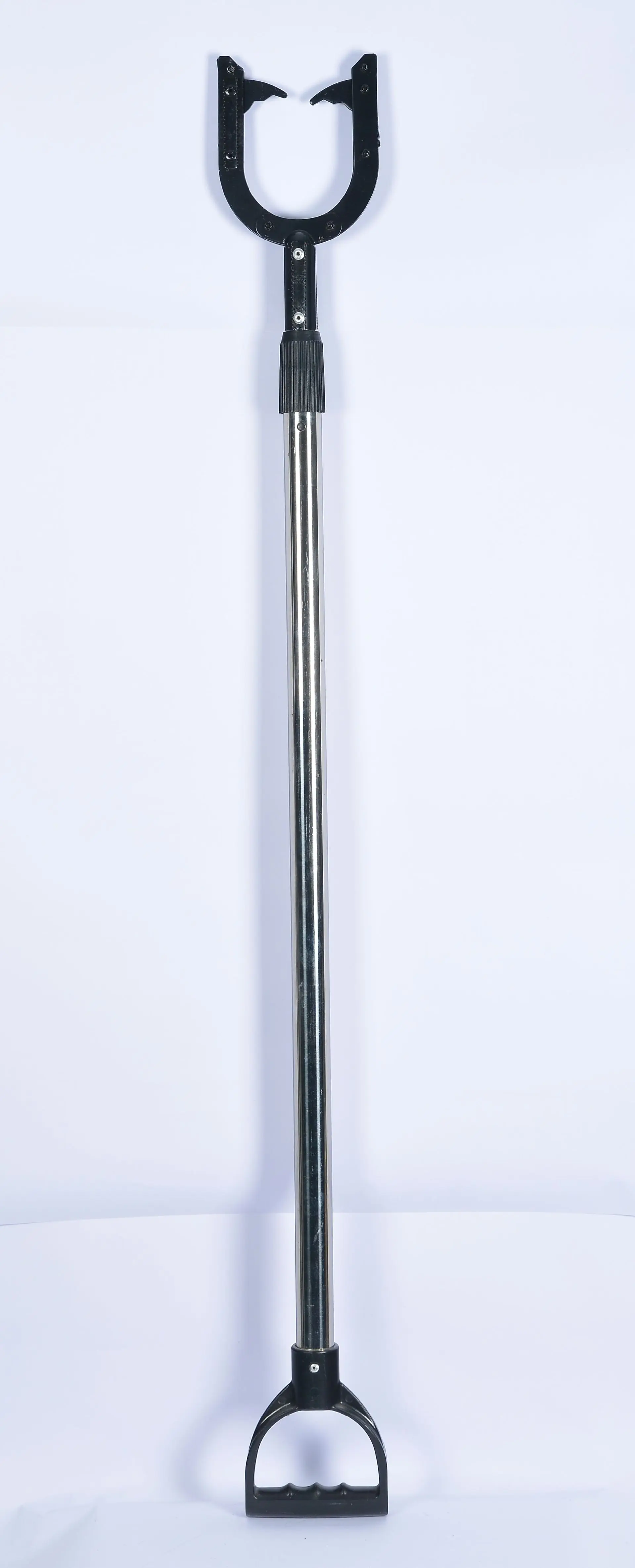 不锈钢伸缩防暴钢叉腰叉脚叉带锁抓捕器校园学校防爆保安器材随身