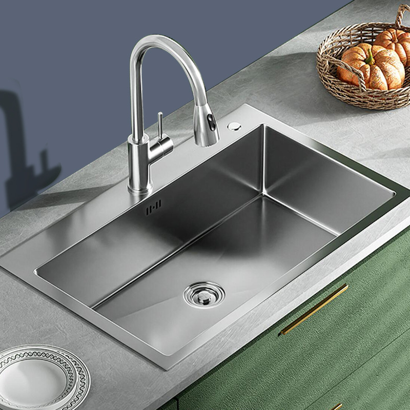 Fregadero Cepillado de Acero Inoxidable para Cocina