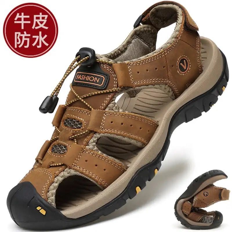 Boys sandals Baotou head layer 2023 new...