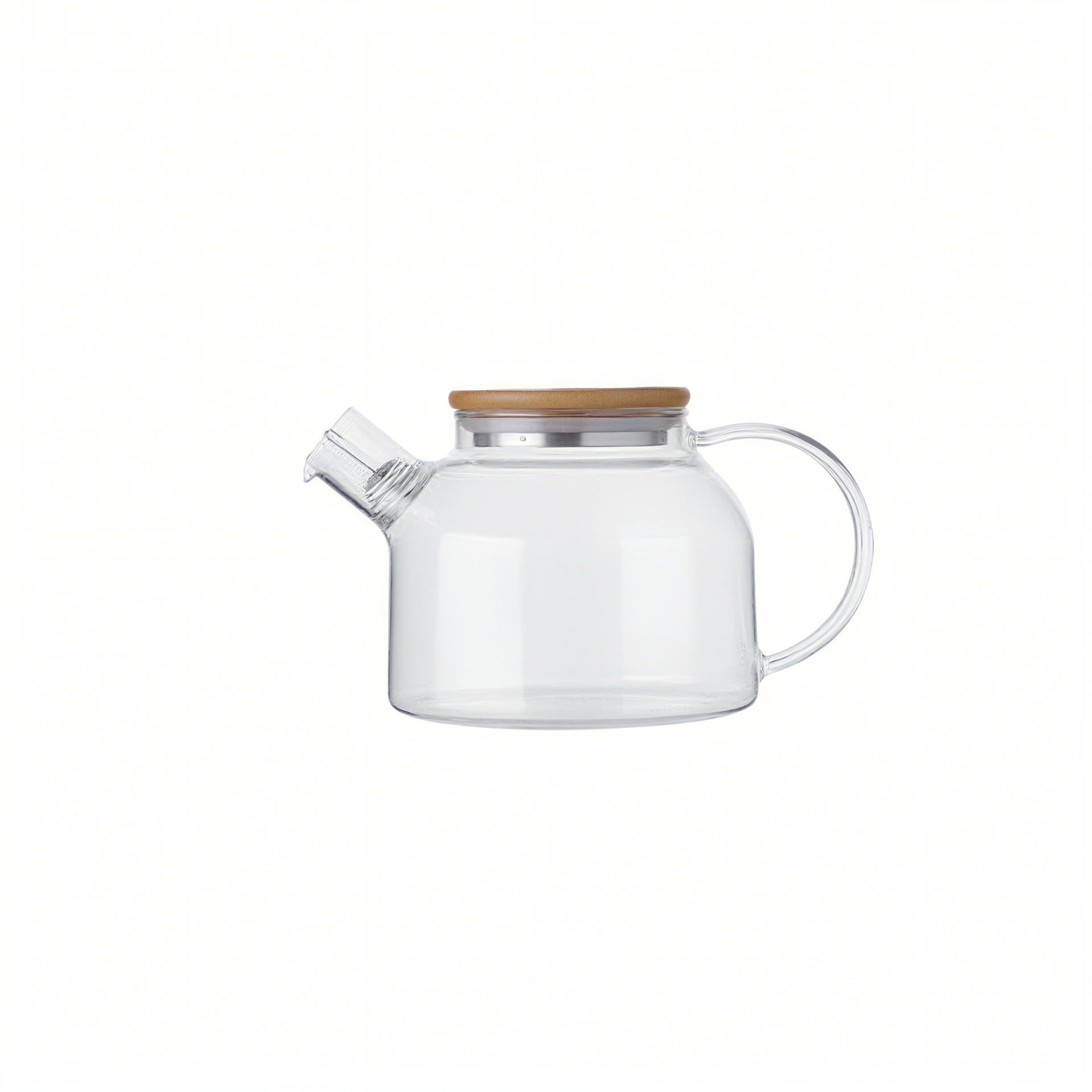 Europa de alta borosilicona resistente al calor tetera de agua caliente doméstica tetera de agua fría de vidrio se puede calentar tetera de té fría abierta tetera de jugo de fruta