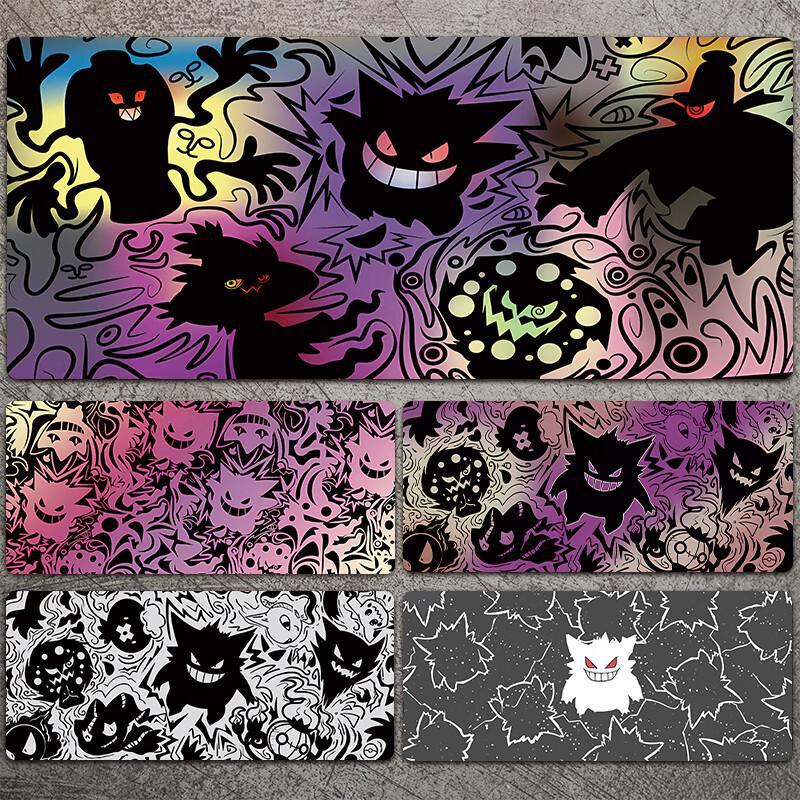 Gengar 마우스 패드 초대형 소년 애니메이션 2차 원형 모양의 꿈 사무실 컴퓨터 키보드 책상 패드