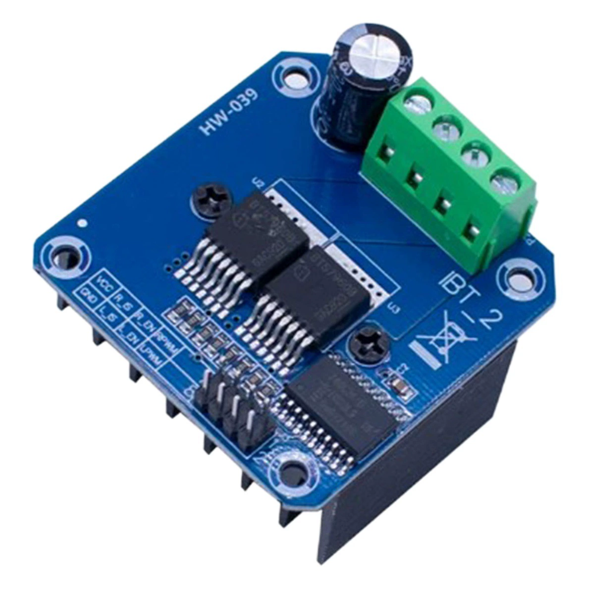 BTS7960 43A Интеллектуальный модуль привода автомобильного двигателя высокой мощности Контроль ограничения тока Полупроводниковый драйвер охлаждения