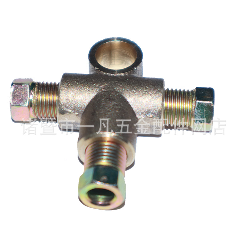 Wholesale tee accessories car brake brake accessories oil pipe tee copper accessories
