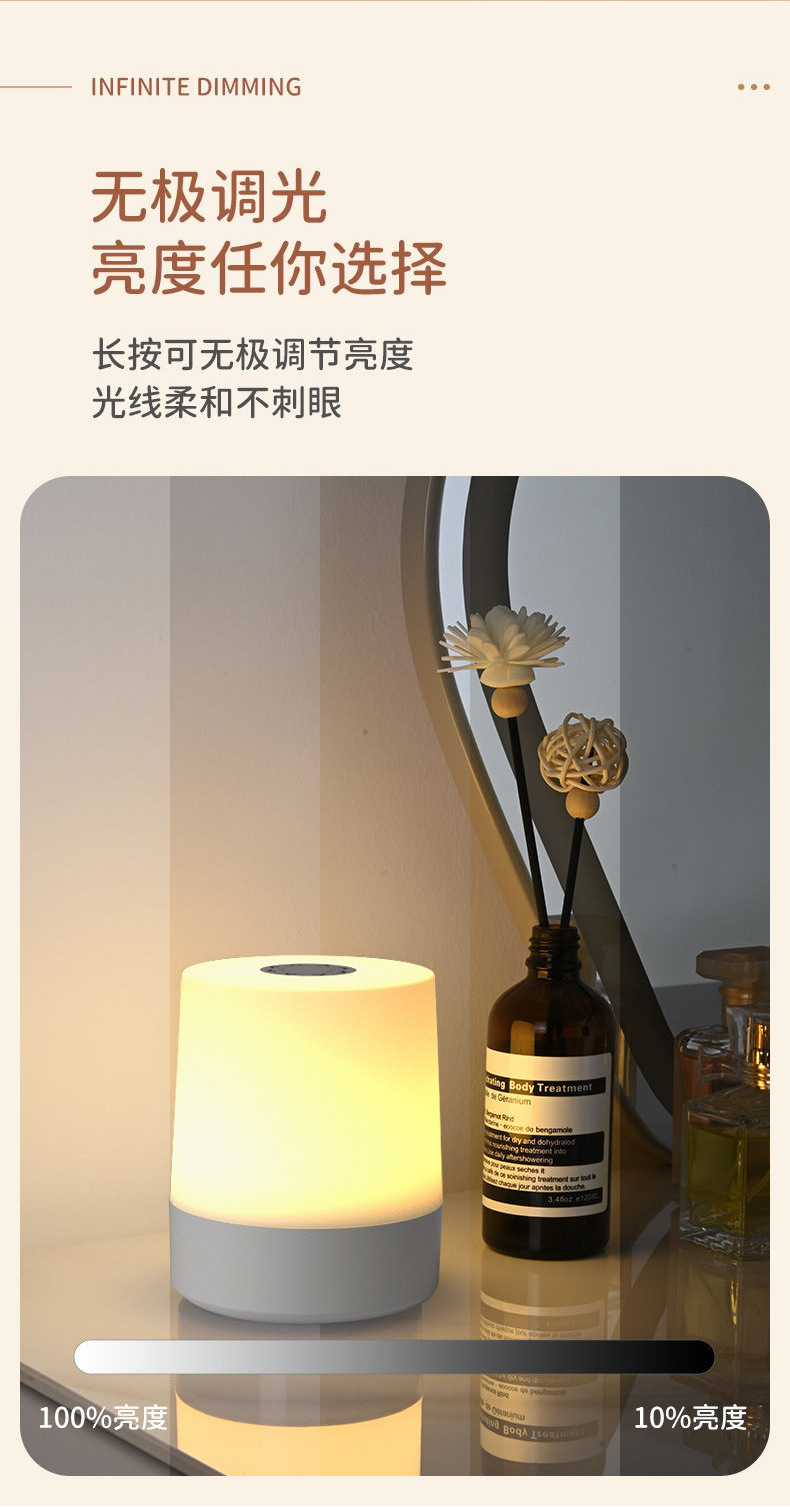 Cross-Border Popular Touch Night Light Rechargeable Led Bedside Lamp Touch Table Lamp Pat Lamp Nursing Lamp Dormitory Night Light O1CN01dyvSeU1QO1Lcxpz22 !!2218399741965 0 Cib