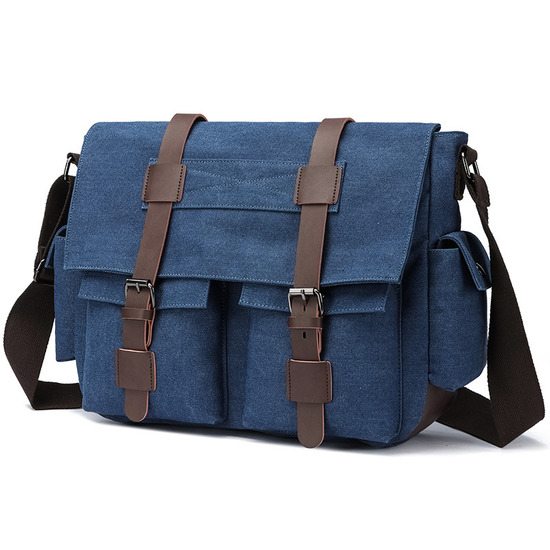 Suministro directo de fábrica transfronterizo retro casual hip hop moda ordenador hombro moda hombres crossbody bolsa de mensajero multifuncional